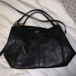Black coach purse